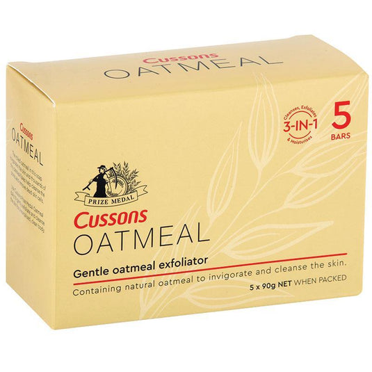 Cussons Prize Medal Oatmeal Soap Bar 5x90g