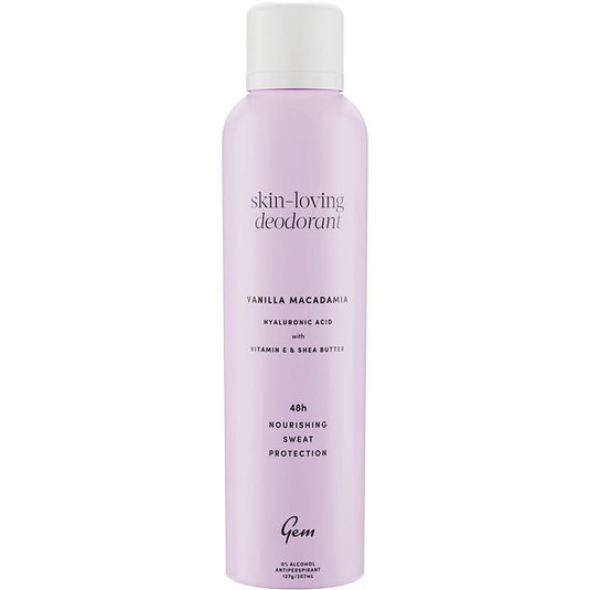Gem Skin-Loving Antiperspirant Deodorant Aerosol Vanilla Macadamia 207ml