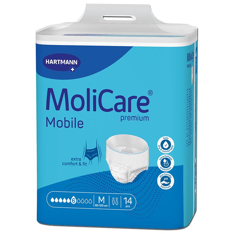 Load image into Gallery viewer, Molicare Premium Mobile 6 Drops Medium 14 Pack
