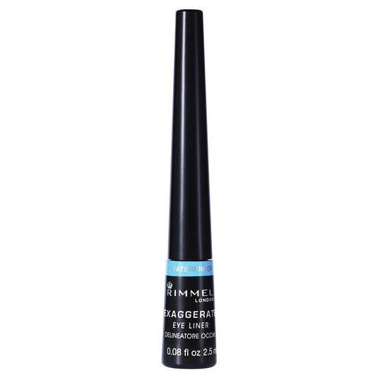 Rimmel Exaggerate Waterproof Eye Liquid Liner 100% Black