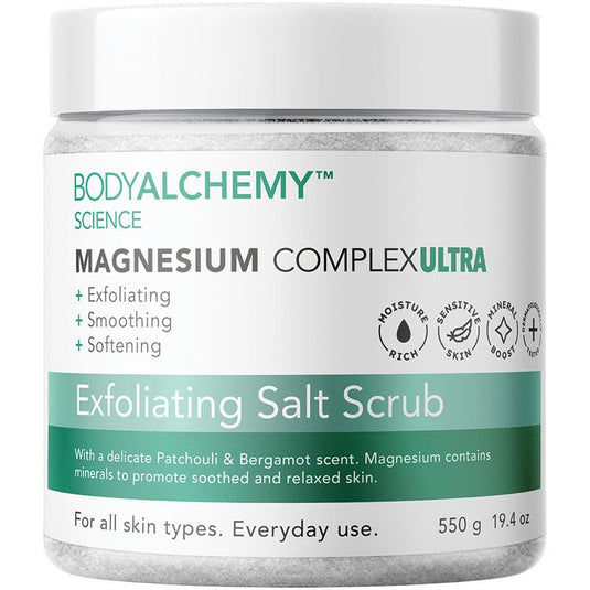 Body Alchemy Magnesium Exfoliating Salt Scrub 550g