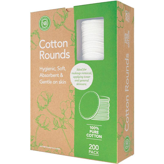 Natural Beauty Cotton Rounds 200 Pack