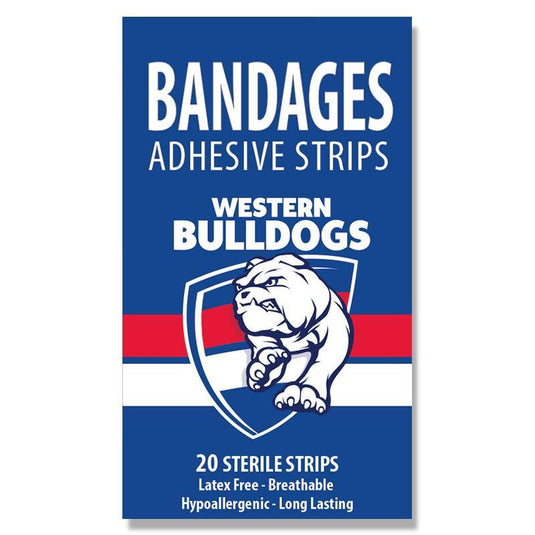 AFL Bandages Western Bulldogs 20 Pack