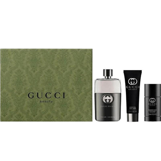 Gucci Guilty Pour Homme Eau de Toilette 90ml 3 Piece Set Travel Collection