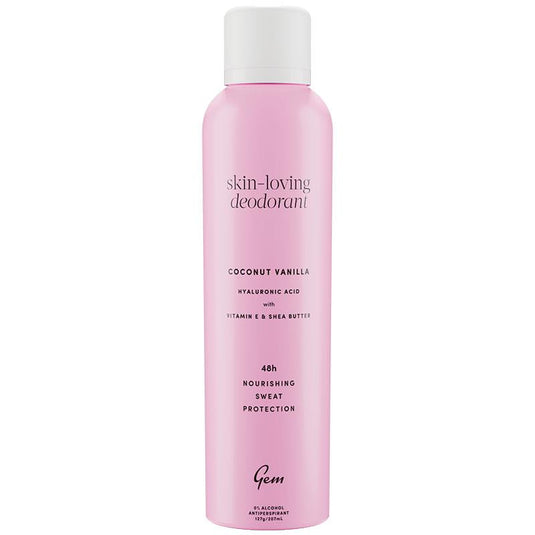 Gem Skin-Loving Antiperspirant Deodorant Aerosol Coconut Vanilla 207ml