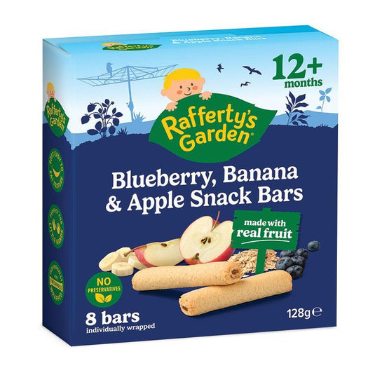 Raffertys Garden 12+ Months Fruit Snack Blueberry Banana & Apple 128g