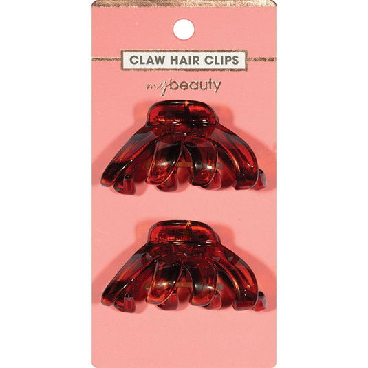 My Beauty Hair Claw Clip Medium 2 Pack Demi Amber