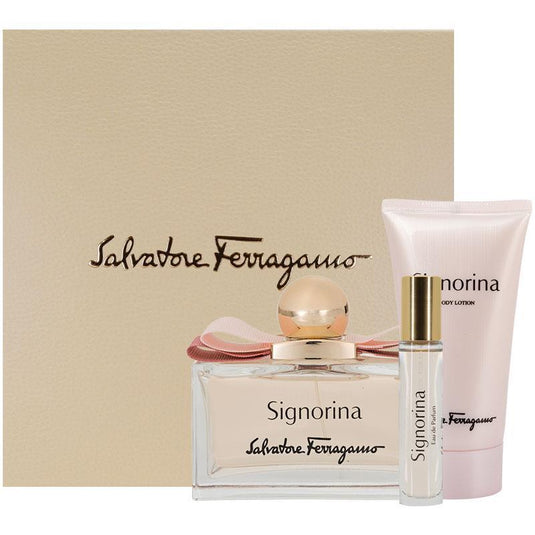 Salvatore Ferragamo Signorina Eau de Parfum 100ml 3 Piece Set