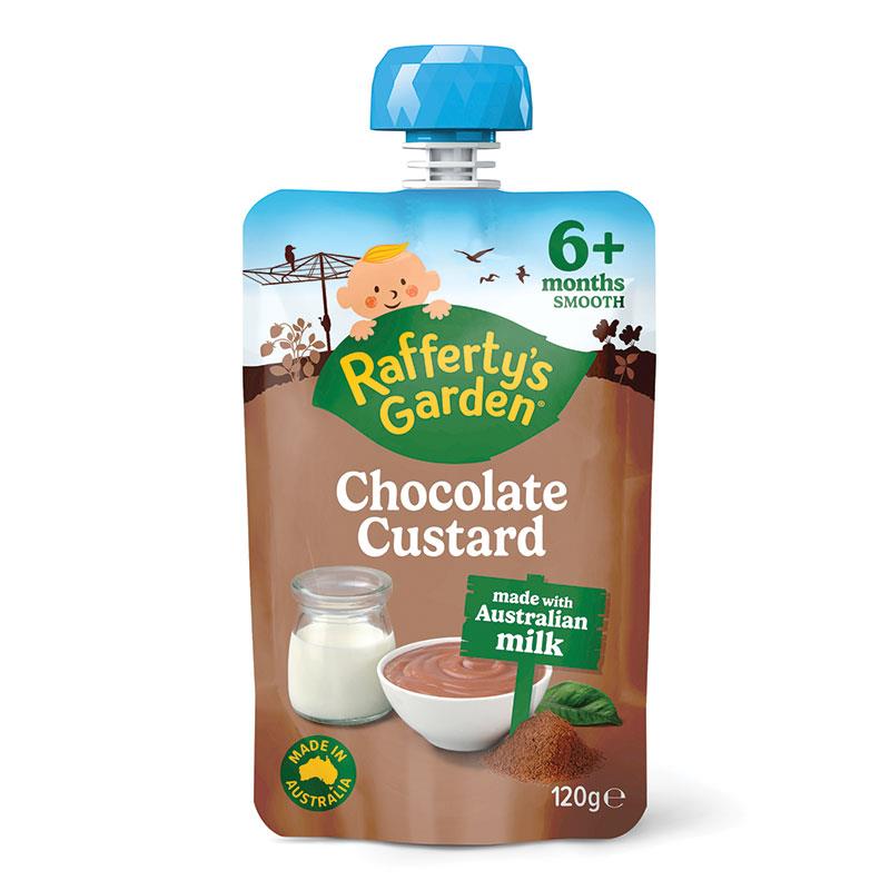 Load image into Gallery viewer, Raffertys Garden 6+ Months Chocolate Custard 120g
