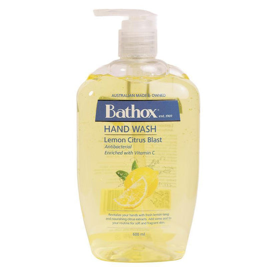 Bathox Hand Wash Antibacterial Lemon Citrus Blast 600ml