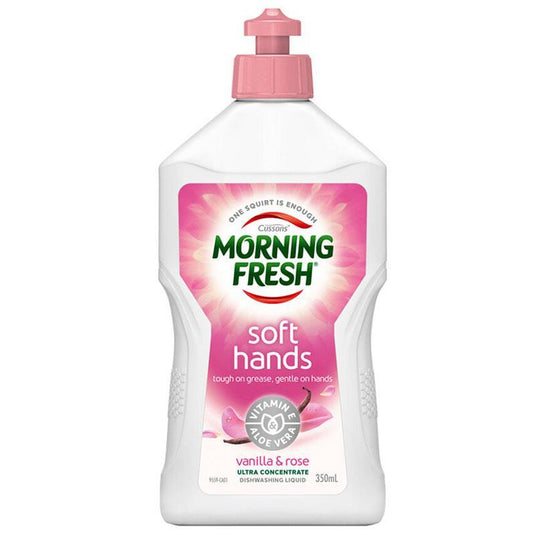 Morning Fresh Dishwashing Liquid Soft Hands Vanilla & Rose 350ml
