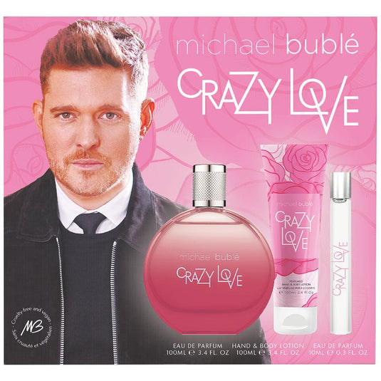 Michael Buble Crazy Love 100ml Eau de Parfum 3 Piece Set