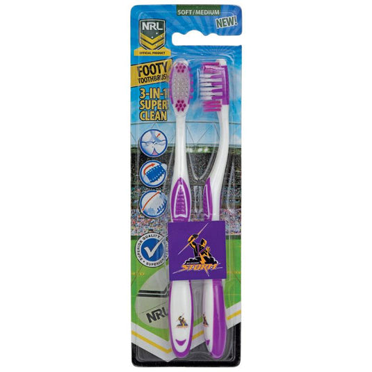 NRL Toothbrush Melbourne Storm 2 Pack