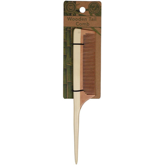 Natural Beauty Wooden Tail Comb