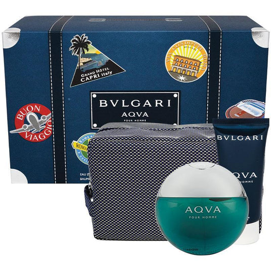 Bvlgari Aqva Pour Homme Eau de Toilette 100ml Spray 3 Piece Set