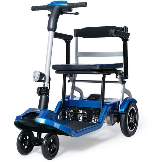 Equipmed Ultra-Lightweight Folding Electric Mobility Scooter Blue