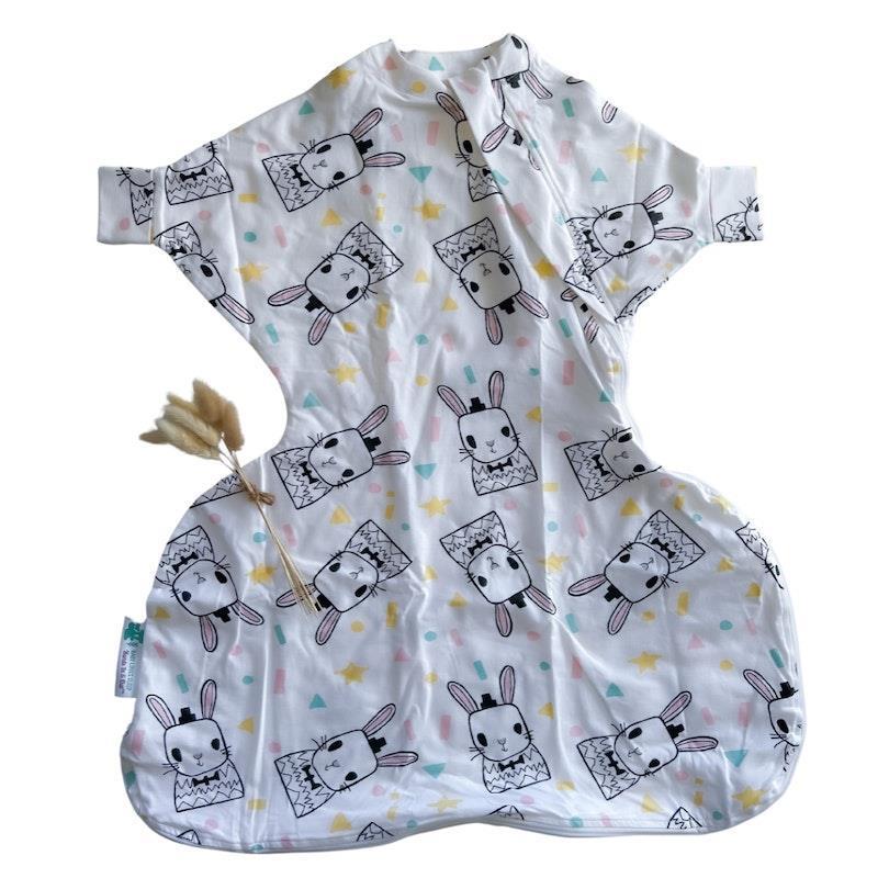 Load image into Gallery viewer, Baby Loves Sleep Hands In &amp; Out Extra-Wide Sack (Hip Dysplasia) - Some Bunny Loves You (All Seasons) 6-12M

