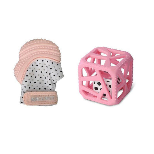Malarkey Kids Sensory Teething Duo Pink