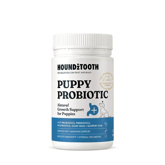 HOUNDZTOOTH Puppy Probiotic Health Supplement for Dogs 200g