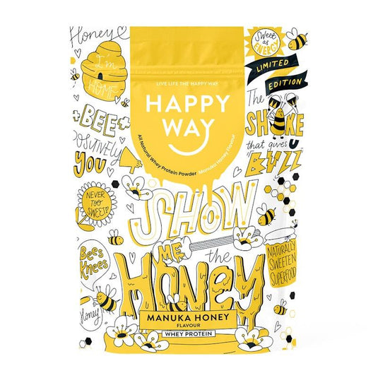 Happy Way Manuka Honey Whey Protein Powder 500g
