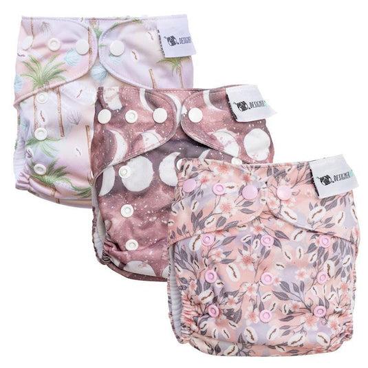 Designer Bums Cloth Nappy Holiday Vibes 3Pack