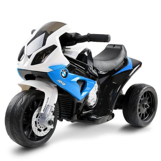 Rigo Kids Electric Ride On Car Police Motorcycle Motorbike BMW Blue
