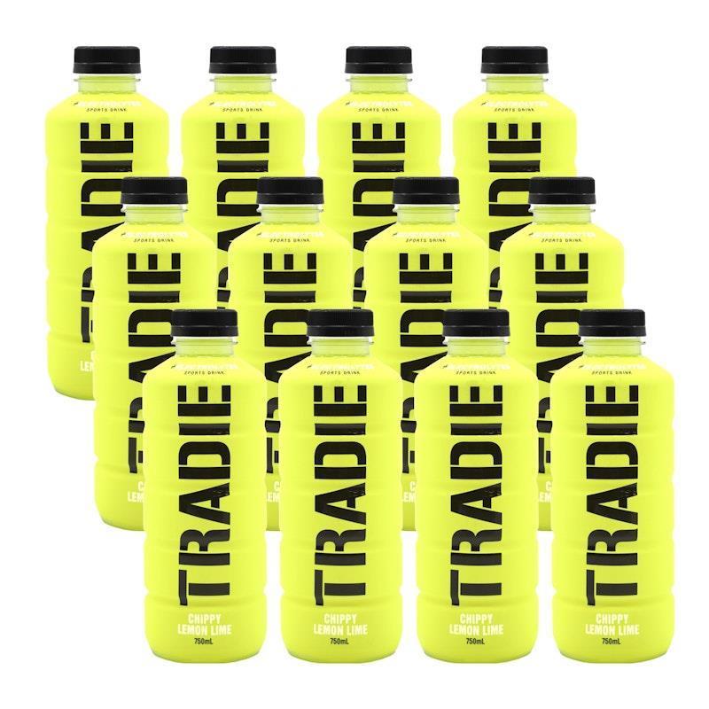 Load image into Gallery viewer, Tradie Sports Drink Chippy Lemon Lime 750mL 12Pack

