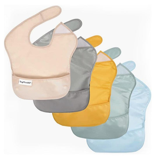 Tiny Twinkle - Mess-proof Easy Bib 5 Pack Unisex Set