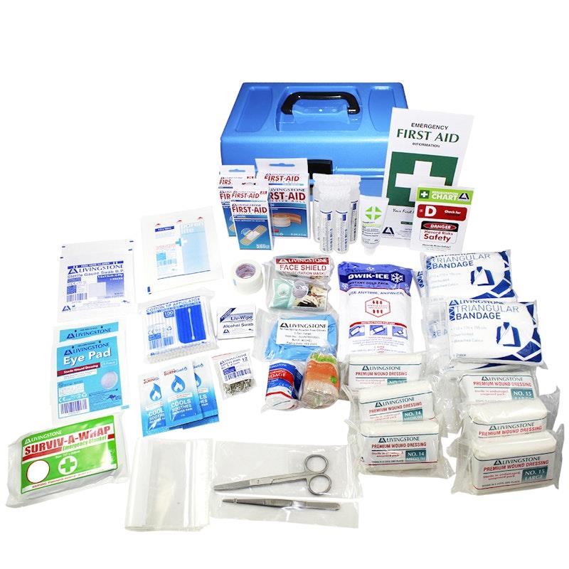 Load image into Gallery viewer, Livingstone General Purpose First Aid Kit In Medium Plastic Case Bundle
