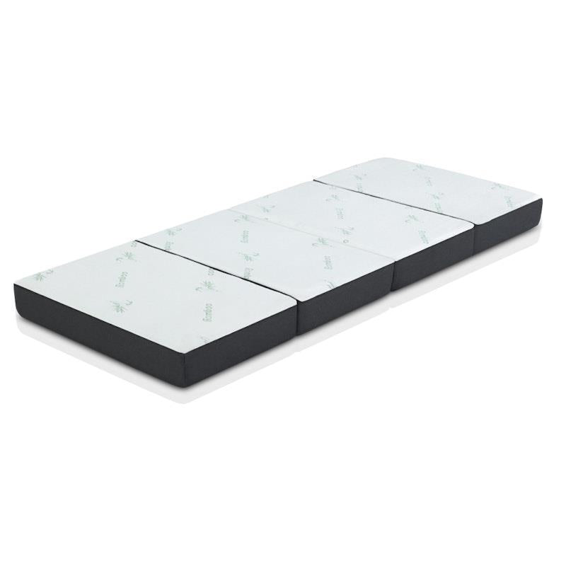 Load image into Gallery viewer, Giselle Bedding Foldable Mattress Bamboo Folding Mattresses Sofa Bed Mat 4-Fold Single
