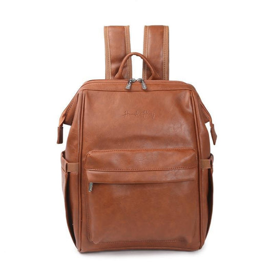 Hannah & Henry Vintage Nappy Bag Backpack Brown