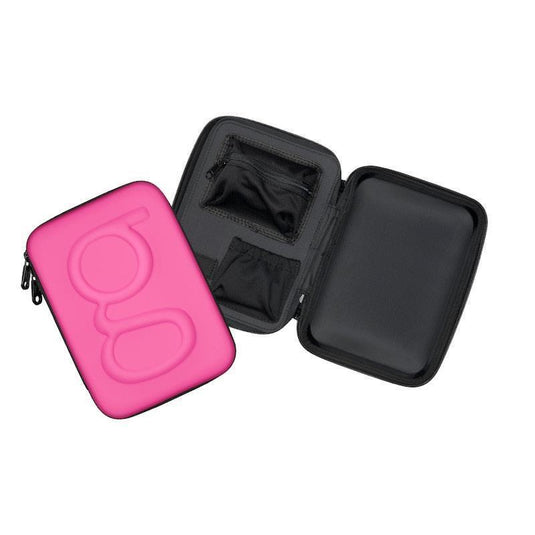 Glucology Travel Case Plus with Extra Storage for Blood Glucose Monitors Pink