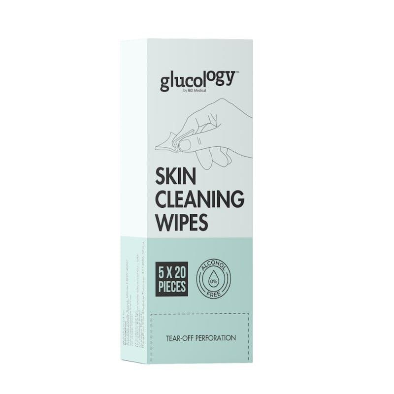 Load image into Gallery viewer, Glucology Alcohol Free Finger Cleaning Wipes 5 Packs of 20 Wipes
