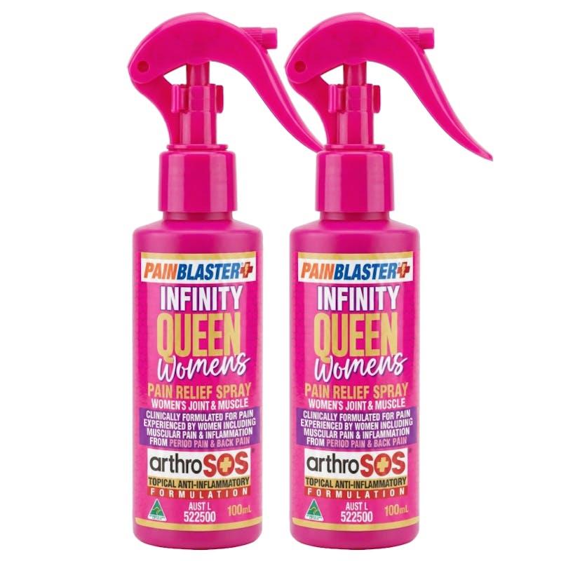 Load image into Gallery viewer, PAIN BLASTER Infinity Queen Women's Pain Relief Spray 100ml by Athelite 2Pack
