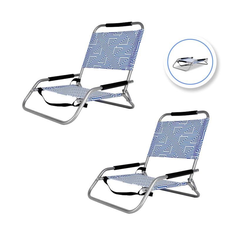Load image into Gallery viewer, Lazy Dayz Foldable Beach Chair - Makena 2pc 2 Pieces
