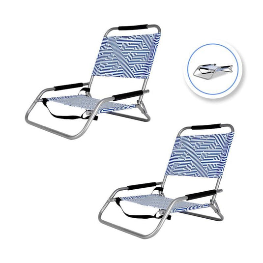 Lazy Dayz Foldable Beach Chair - Makena 2pc 2 Pieces