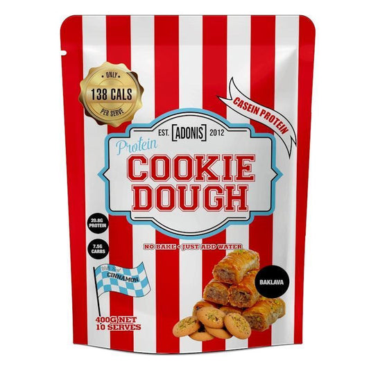 Adonis Gear Protein Cookie Dough (Casein Protein) - Baklava - 400g 10Serves