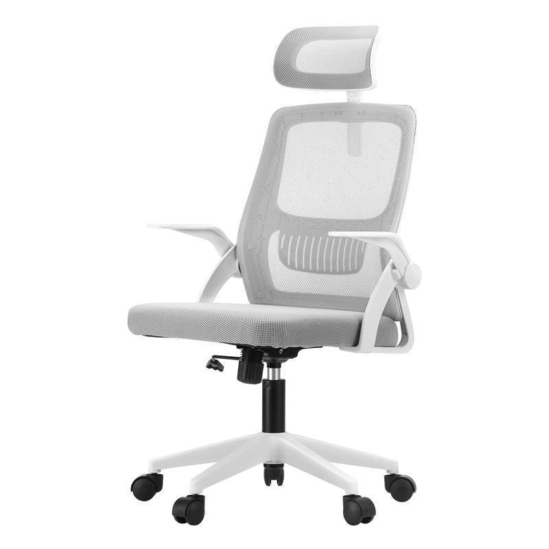 Load image into Gallery viewer, Oikiture Mesh Office Chair Executive Fabric Gaming  Racing Computer Seat White
