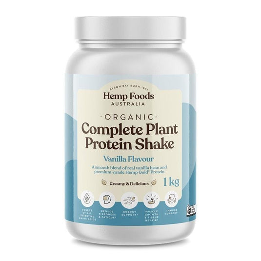 Hemp Foods Australia Complete Plant Protein Shake Vanilla - 1kg Single Unit