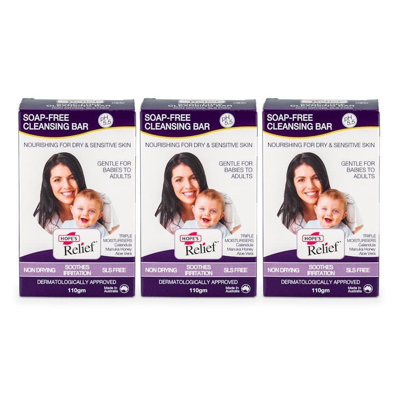 Load image into Gallery viewer, Hope's Relief Soap Free Cleansing Bar 3Pack
