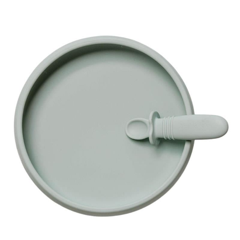Load image into Gallery viewer, Starting Solids Australia Suckie Scoop Plate Meringue
