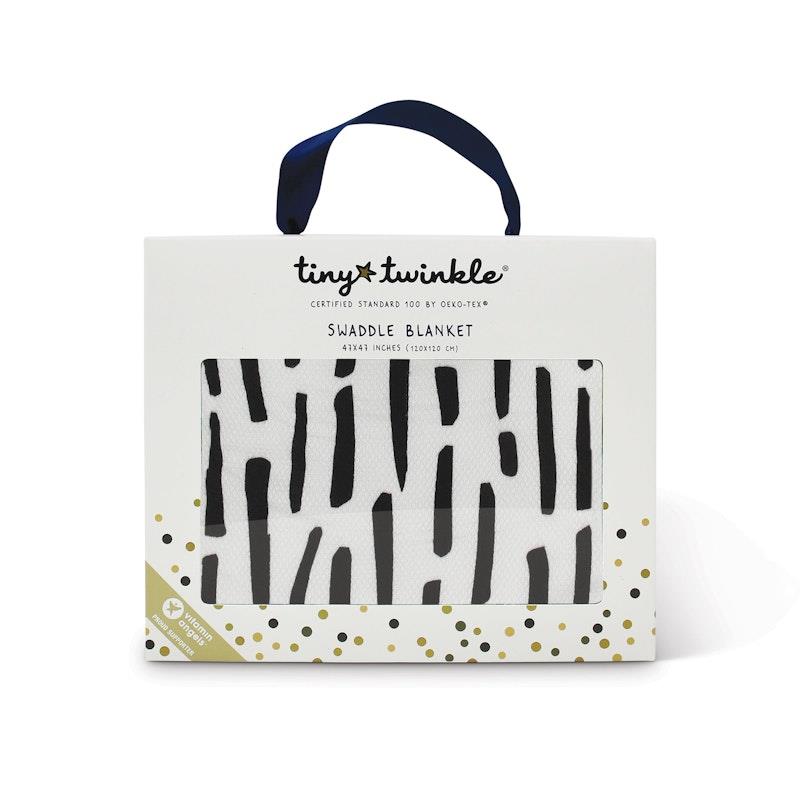 Load image into Gallery viewer, Tiny Twinkle Kaffle® Swaddle Blanket Ink Strokes
