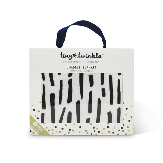 Tiny Twinkle Kaffle® Swaddle Blanket Ink Strokes