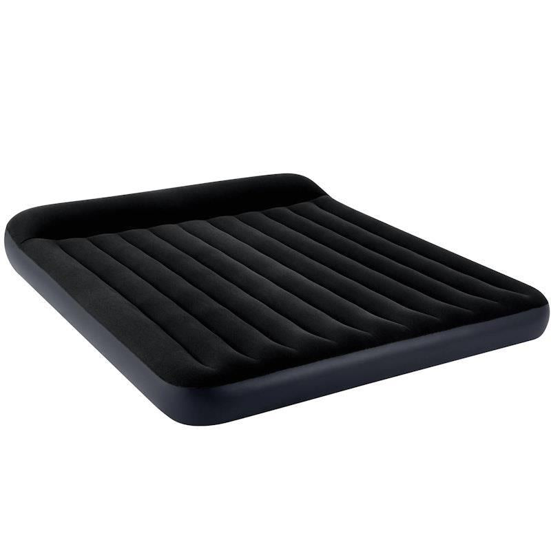 Load image into Gallery viewer, Intex Dura-Beam Classic Inflatable Airbed Mattress w/ Pillow Rest Black King
