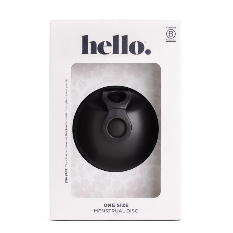 Load image into Gallery viewer, Hello Period Disc Black One Size
