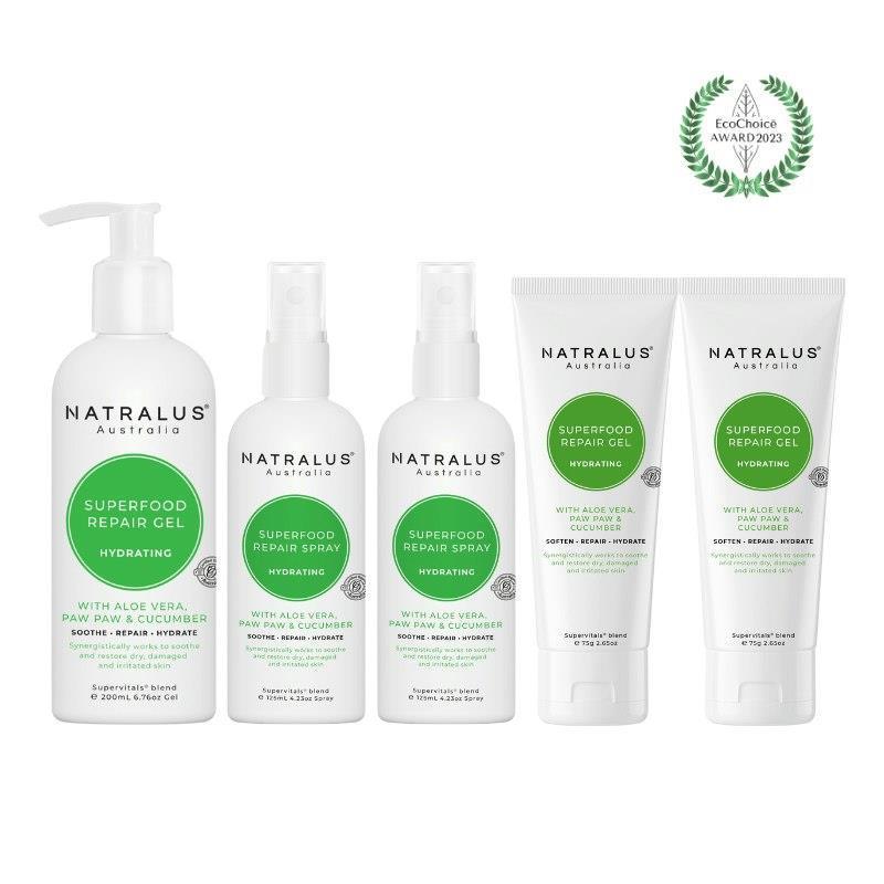 Load image into Gallery viewer, Natralus Summer Superfood Aloe Vera Repair Range Bundle
