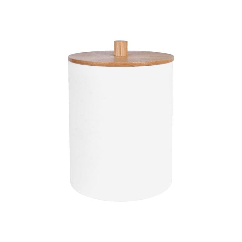 Load image into Gallery viewer, Clevinger Bamboo Lid Cotton Swab Canister 1Piece
