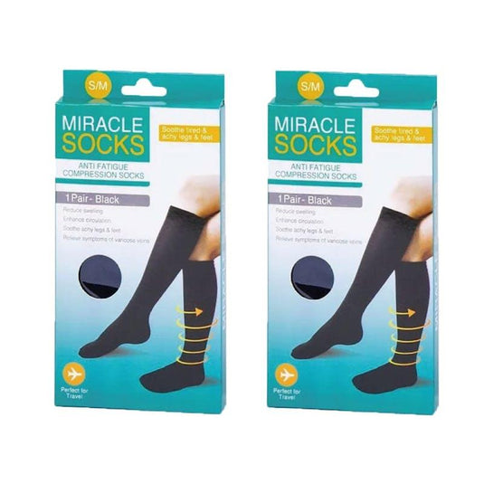 Living Today 2x Miracle Compression Socks - Medium Bundle