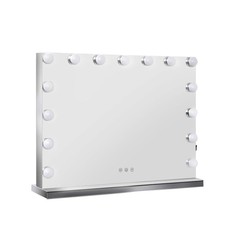 Load image into Gallery viewer, Embellir Makeup Mirror Hollywood Vanity with LED Light Tabletop Wall 58x46cm
