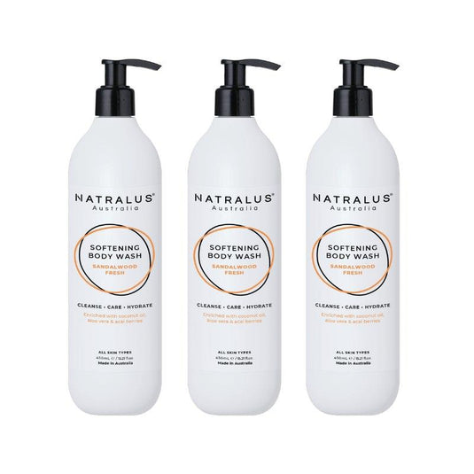 Natralus Softening Body Wash - Sandalwood Fresh 3Pack